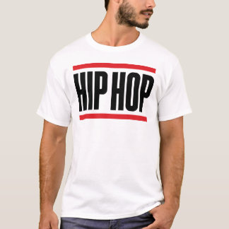 Bold and Simple Hip Hop logo design with red frame T-Shirt