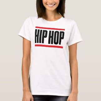 Bold and Simple Hip Hop logo design with red frame T-Shirt