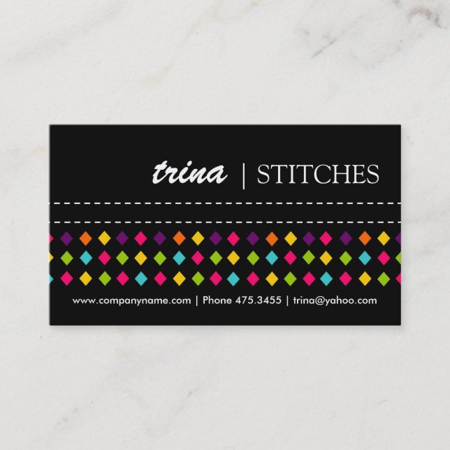 Bold and Vibrant Business Cards (Front)