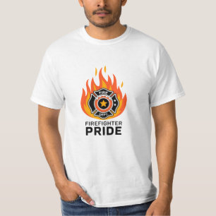 Bold and Whimsical Firemen Appreciation Art T-Shirt