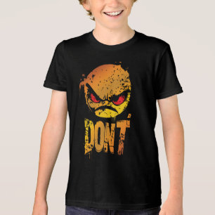 Bold Angry Emoji with 'DON'T' Text Tri-Blend Shirt