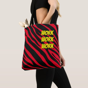 Bold animal print Work & Play fun colour Tote Bag