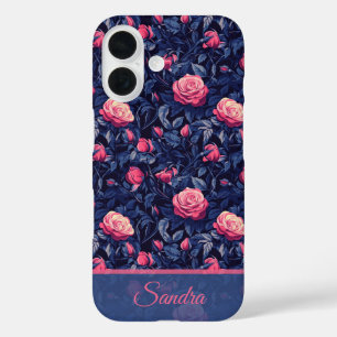 Bold Anniversary Gift Rose Flower Name iPhone 16 Case
