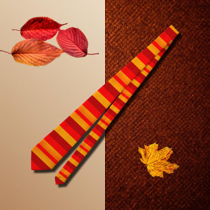 bold autumn stripes - vivid colours tie