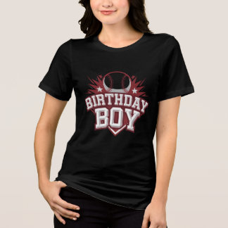 Bold Baseball Birthday Tri-Blend Shirt