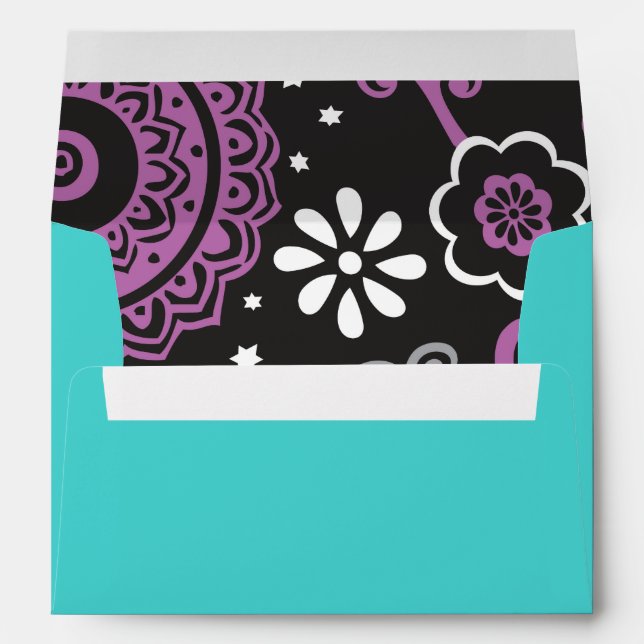 BOLD & BEAUTIFUL FLORAL Invitation Envelope (Back (Bottom))