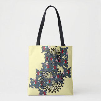 "Bold & Beautiful Shoulder-Printed Tote" "Artful C Tote Bag