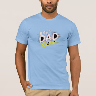 Bold Best Dad Ever Graphic Design T-Shirt