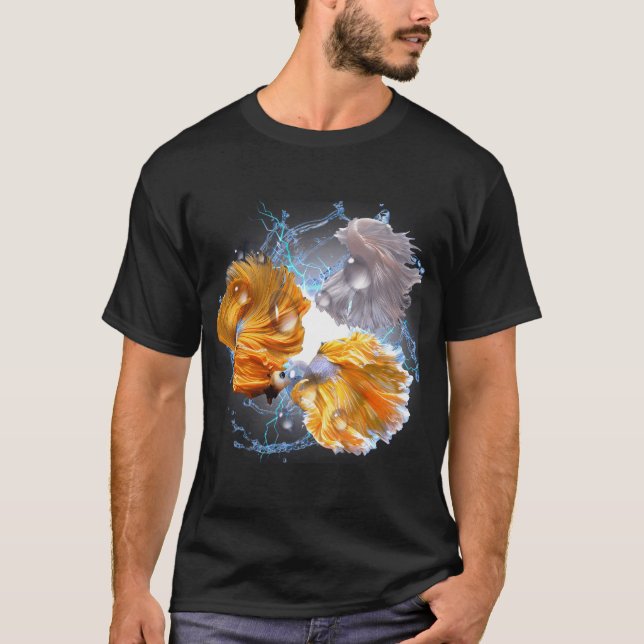 Bold Betta Fish Art for Betta Lovers T-Shirt (Front)