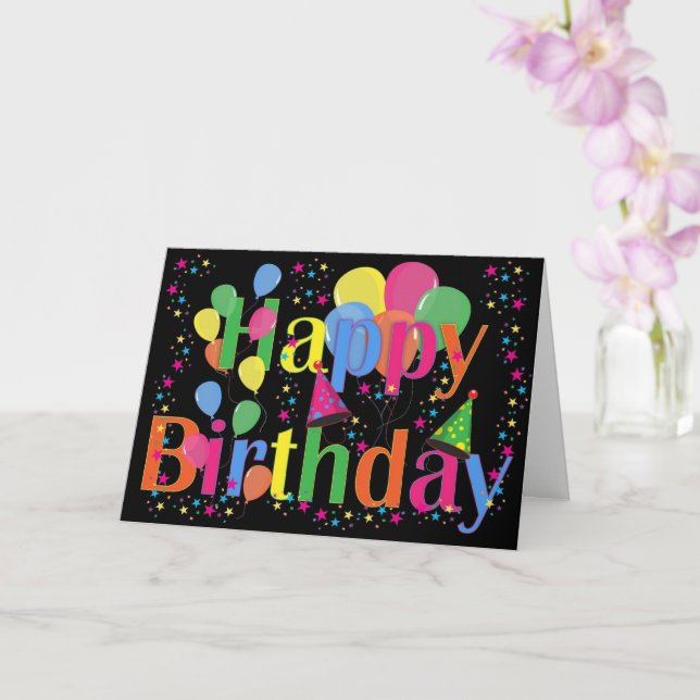 Bold Birthday  Card (Orchid)