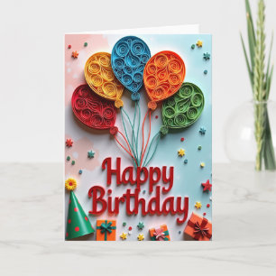 Bold Birthday Letter Card