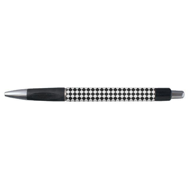 Bold Black and White Chevron Pattern Classic Emmy (Front)