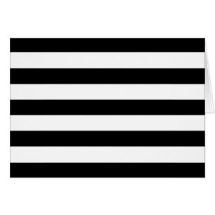 Bold Black And White Horizontal Stripes