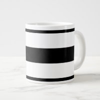 Bold Black And White Horizontal Stripes