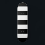 Bold Black And White Horizontal Stripes Skateboard<br><div class="desc">Bold black and white graphic stripes decor in horizontal or in vertical fashion are a modern classic graphic design style that always make for a great custom gift for yourself or for someone special on your list, these are sure to make an impression on any festive occasions. Email us using...</div>