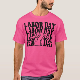 Bold Black and White Labour Day T-Shirt