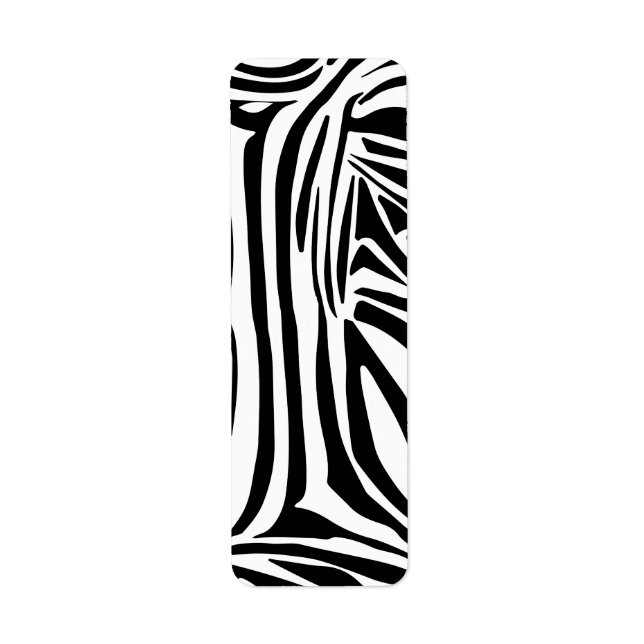 Bold Black and White Zebra Print Pattern (Front)