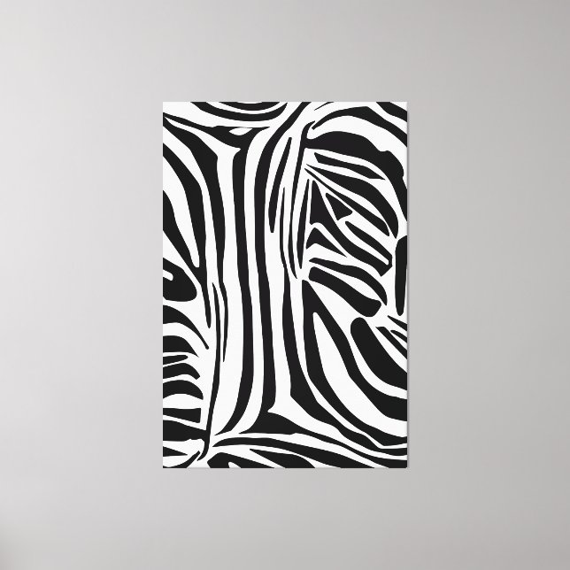 Bold Black and White Zebra Print Pattern (Front)
