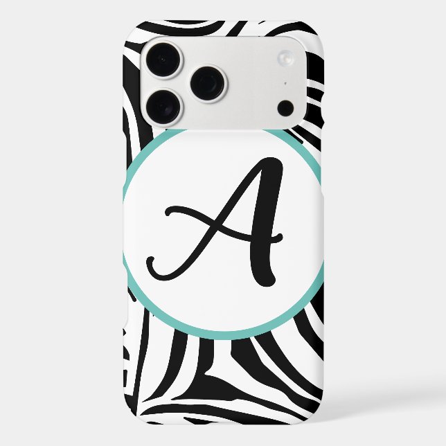 Bold Black and White Zebra Print Pattern (Back)