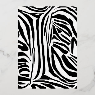 Bold Black and White Zebra Print Pattern