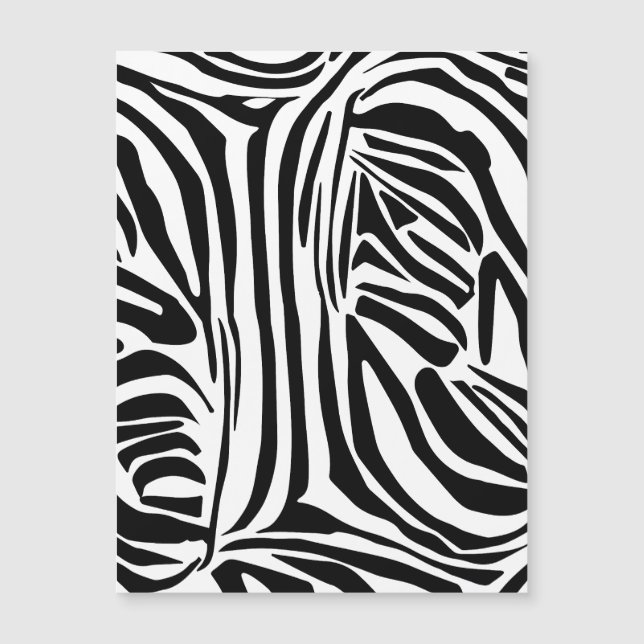 Bold Black and White Zebra Print Pattern (Front)