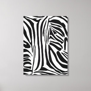 Bold Black and White Zebra Print Pattern