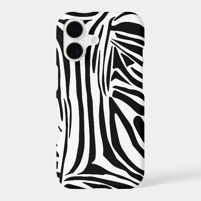 Bold Black and White Zebra Print Pattern (Back)