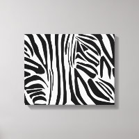 Bold Black and White Zebra Print Pattern