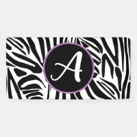 Bold Black and White Zebra Print Pattern