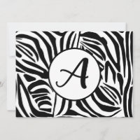Bold Black and White Zebra Print Pattern