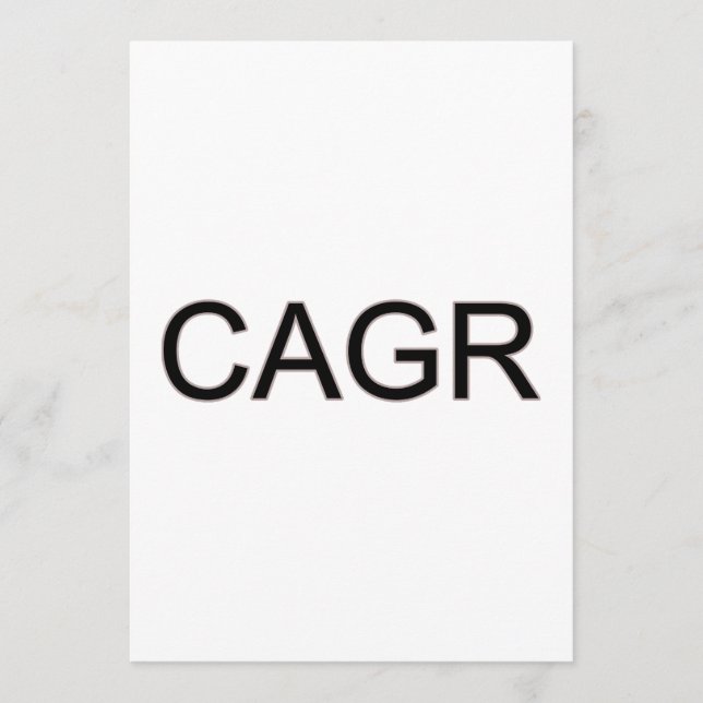 Bold Black CAGR  Programme (Front)