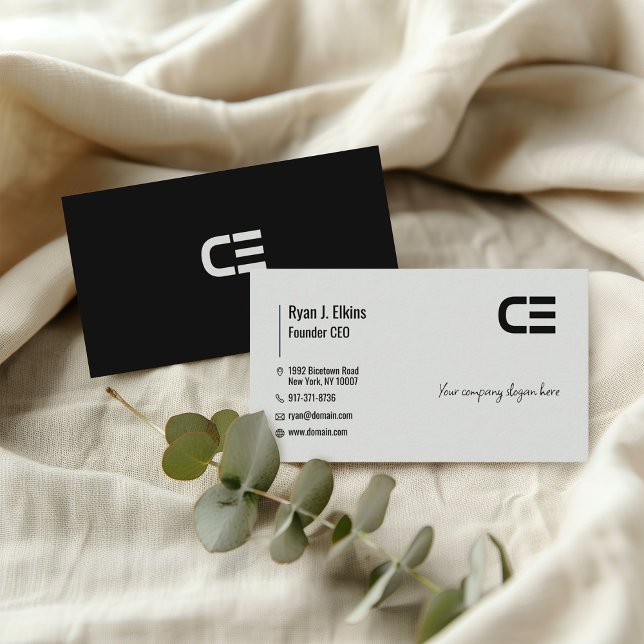 Bold Black Consultant, Founder & CEO Business Card (Creator Uploaded)