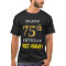 Bold, Black, Faux Gold 75th Birthday w/ Name Shirt