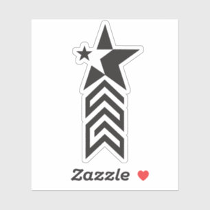 Bold Black Geometric Star