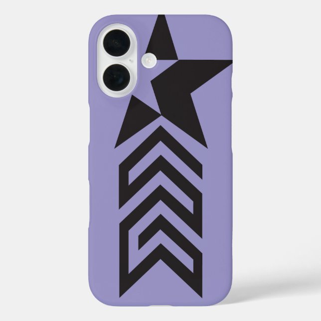 Bold Black Geometric Star Case-Mate iPhone Case (Back)