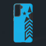 Bold Black Geometric Star Samsung Galaxy Case<br><div class="desc">Make a strong statement with this Bold Black Geometric Star Design,  featuring sharp geometric shapes and a clean minimalist style. The solid black star delivers a powerful and timeless look that works perfectly with modern,  urban,  and monochrome aesthetics.</div>