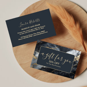 Bold Black Gold Premium Branding Discount Card