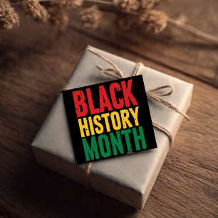 Bold Black History Month Stickers