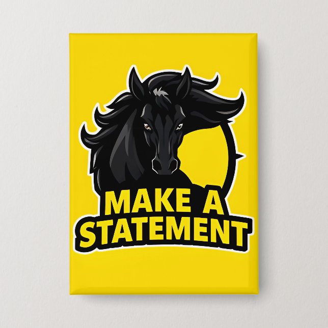 Bold Black Horse with Motivational Text (Front)