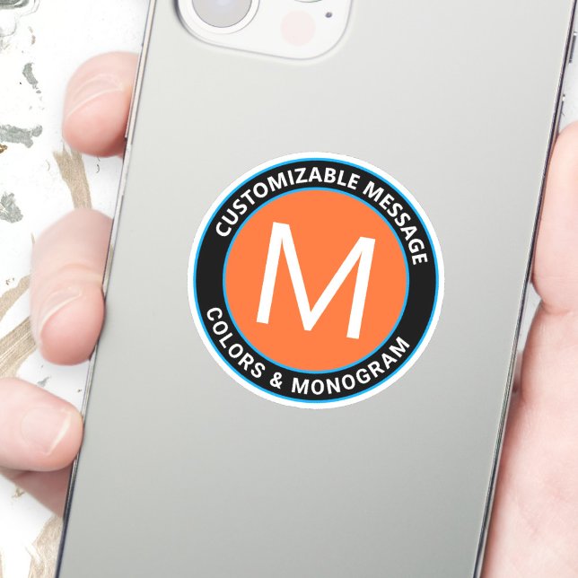 Bold Black Orange Blue Circular Text (Creator Uploaded)