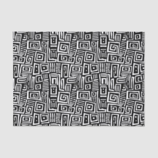 Bold Black & White Abstract Patterned Tissue Paper