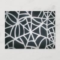 Bold Black & White Spider Web Geometric Pattern