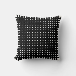 Bold Black & White Vertical Stripe Pillow