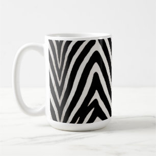 🖤 Bold Black White Zebra Modern Style 🖤 Coffee Mug