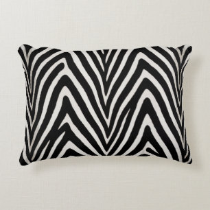 🖤 Bold Black White Zebra Modern Style 🖤 Decorative Cushion