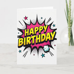 Bold Block Birthday Card