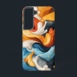 Bold Bloom Samsung Galaxy Case<br><div class="desc">Richly saturated petals bloom confidently over black.</div>