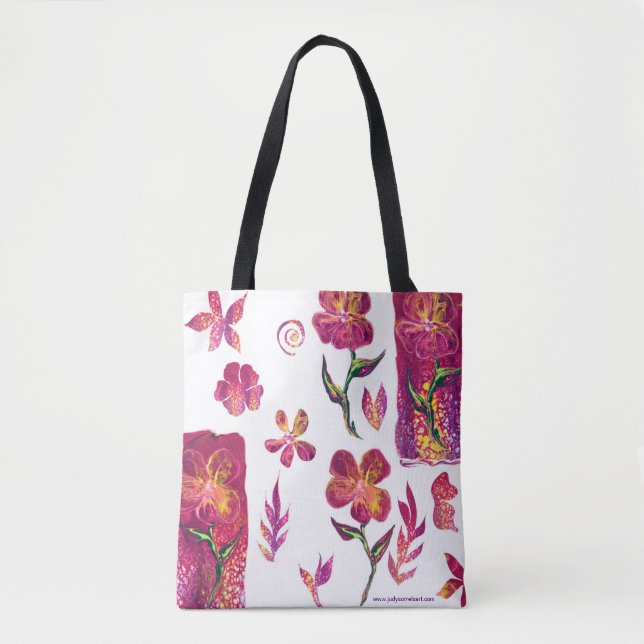 Bold Blooms Tote Bag (Front)