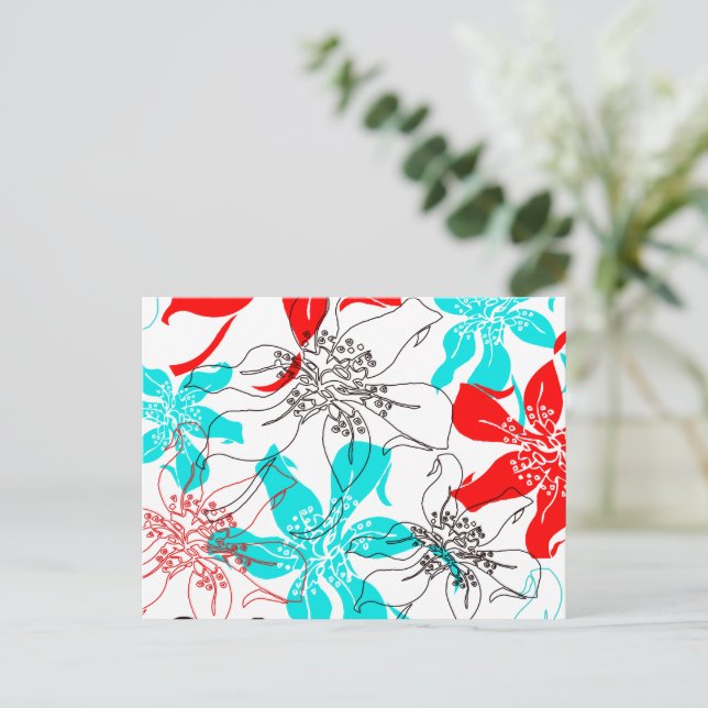 Bold Blossoms Postcard (Standing Front)