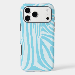 Bold Blue and White Zebra Print